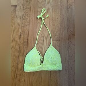 Victoria’s Secret Neon Yellow Bikini Top